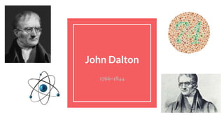 John Dalton
1766-1844
 
