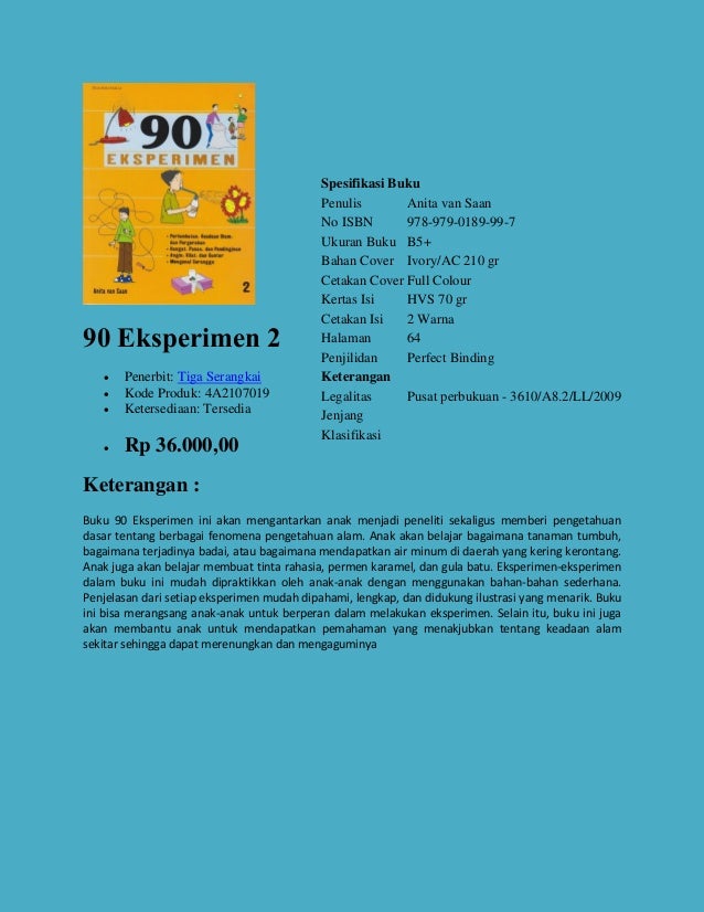 Buku Pengayaan Ilmu Pengetahuan Alam, dipasarkan oleh 