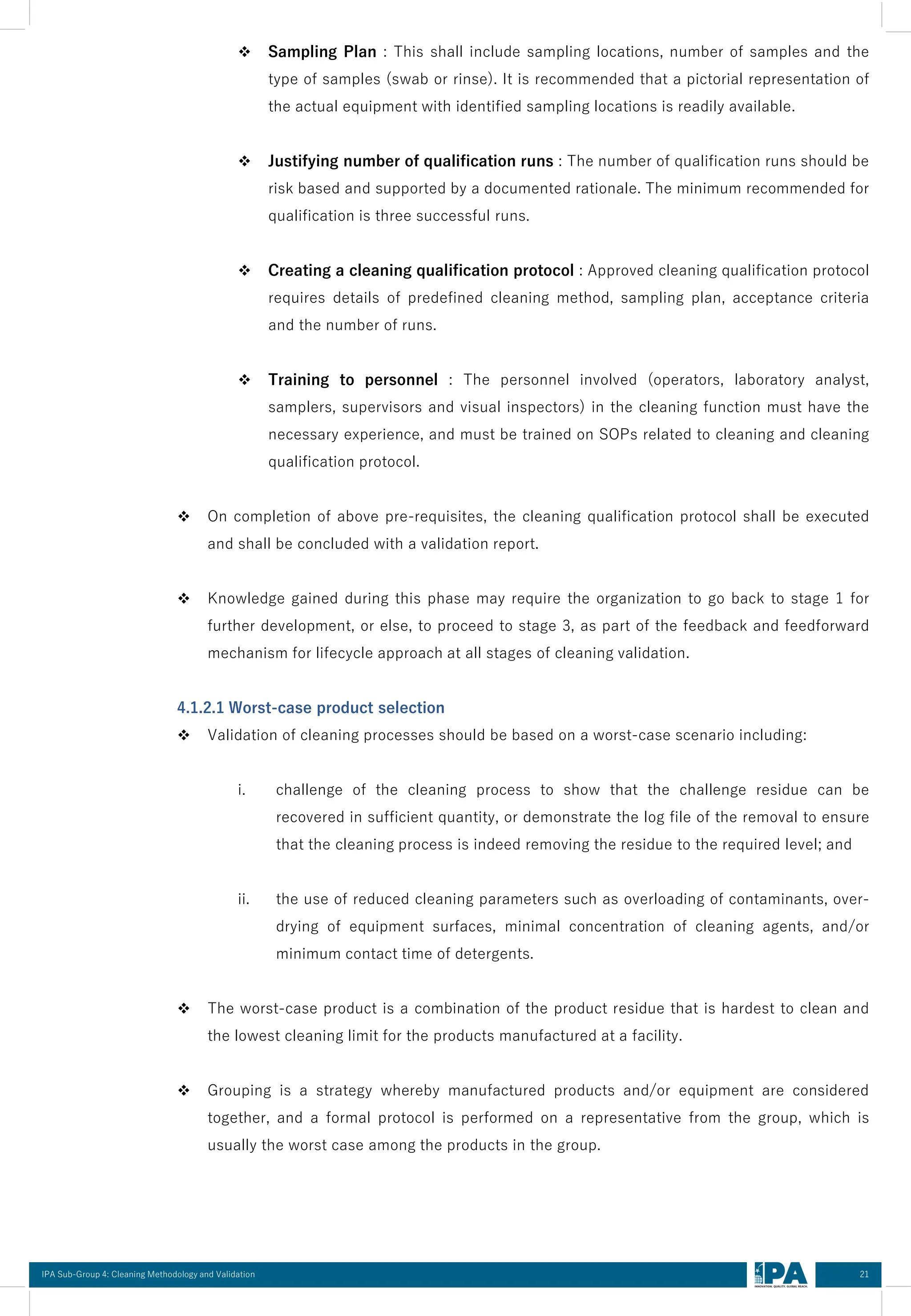 Cleaning Methodology and Validation | PDF