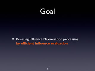 Scalable and Parallelizable Processing of Influence Maximization for ...