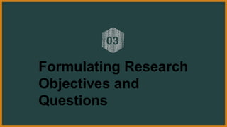 Comprehensive Guide to Identifying and Formulating Research Topics for ...