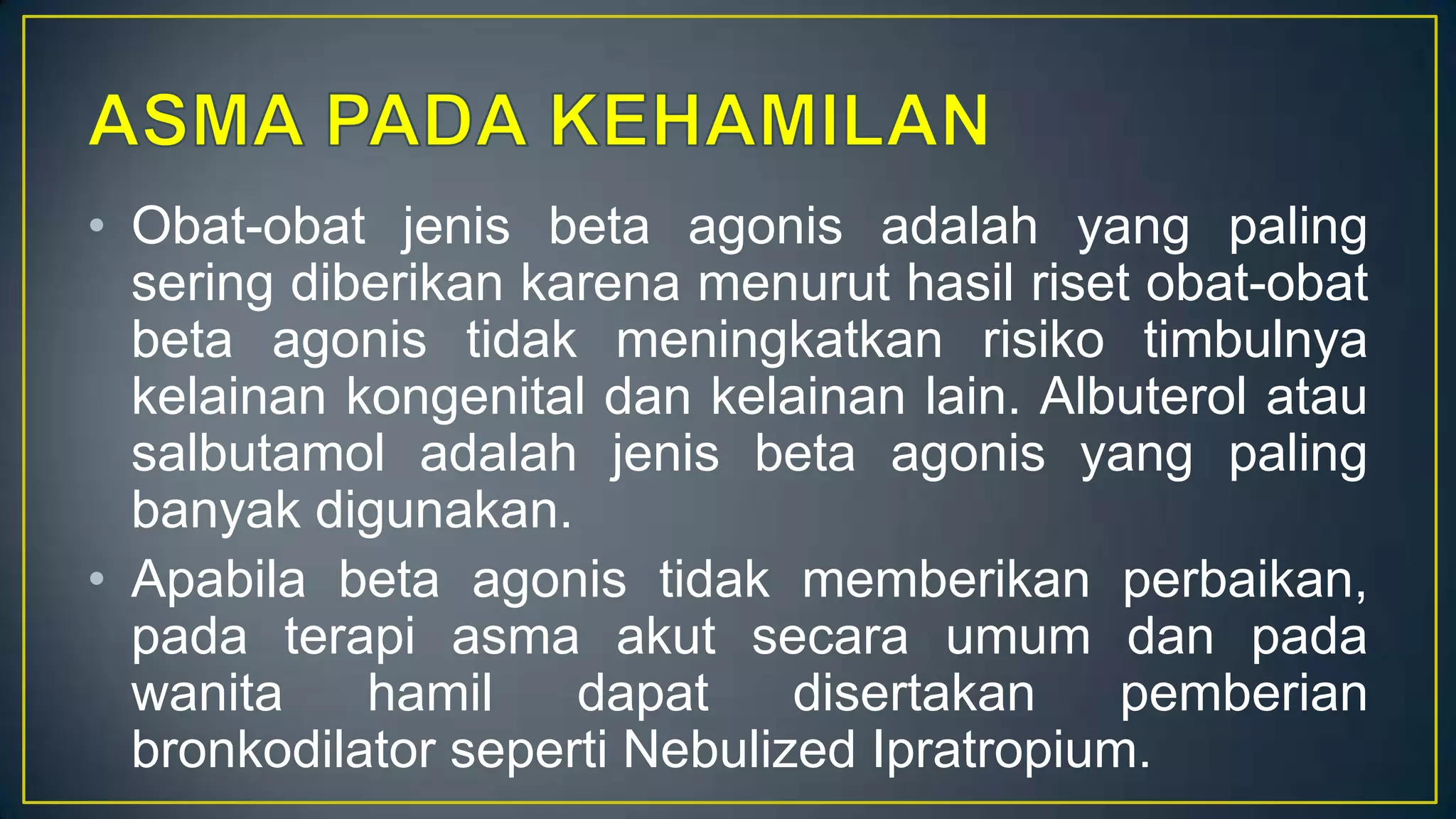 Penyakit pernafasan (Asma) | PPTX