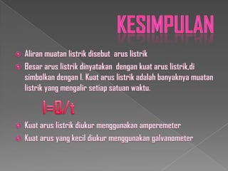 ipa arus listrik kelas 9 