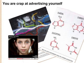 You are crap at advertising yourself 