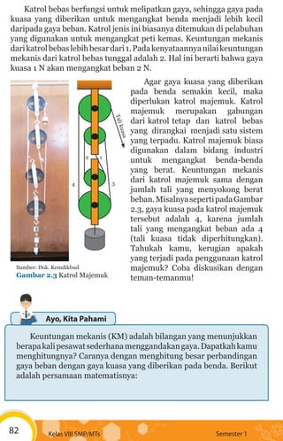 Untuk Mengangkat Benda benda Yang Sangat Berat Lebih Efektif Menggunakan Ipa8 kd3-pesawat sederhana