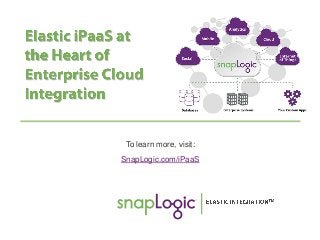 To learn more, visit:
SnapLogic.com/iPaaS

 