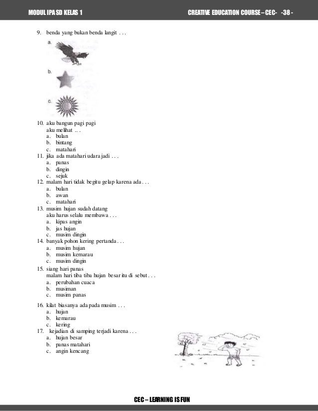 CONTOH MODUL CEC IPA 1 SD