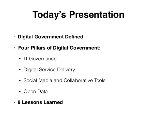 Digital Government Today International Perspective And
