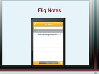 Fliq Notes 