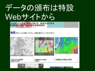データの頒布は特設
Webサイトから
 