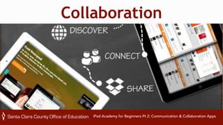 iPad Academy for Beginners Pt 2: Communication & Collaboration Apps 
 
