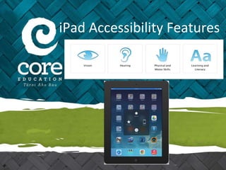 iPad Accessibility Features
 