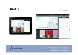 Lesezeichen




        Binzstrasse 9 | CH-8045 Zürich | +41 (0)44 515 20 09
Zuchwilerstrasse 2 | CH-4500 Solothurn | +41 (0)32 621 21 12
               info@webgearing.com | www.webgearing.com
 
