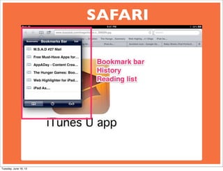 SAFARI
Tuesday, June 18, 13
 