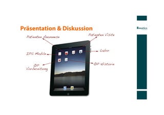 Präsentation & Diskussion
 