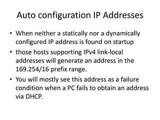 Auto Configuration Ip IP Address | PPTX