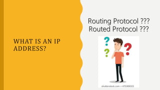 WHAT IS AN IP
ADDRESS?
 