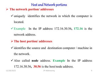 IP Address in data communication and computer notework.ppt