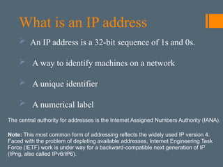 Comprehensive Guide to IP Addressing and Subnetting in Networking | PPTX