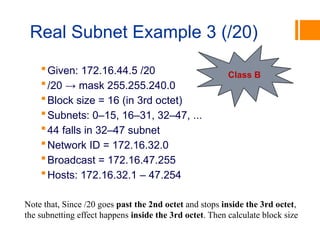 Subnet Mask Octets Comprehensive Guide to IP Addressing and Subnetting in Networking | PPTX