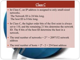 Ip address and subnet masking final | PPTX