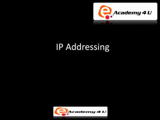 IP Addressing
 
