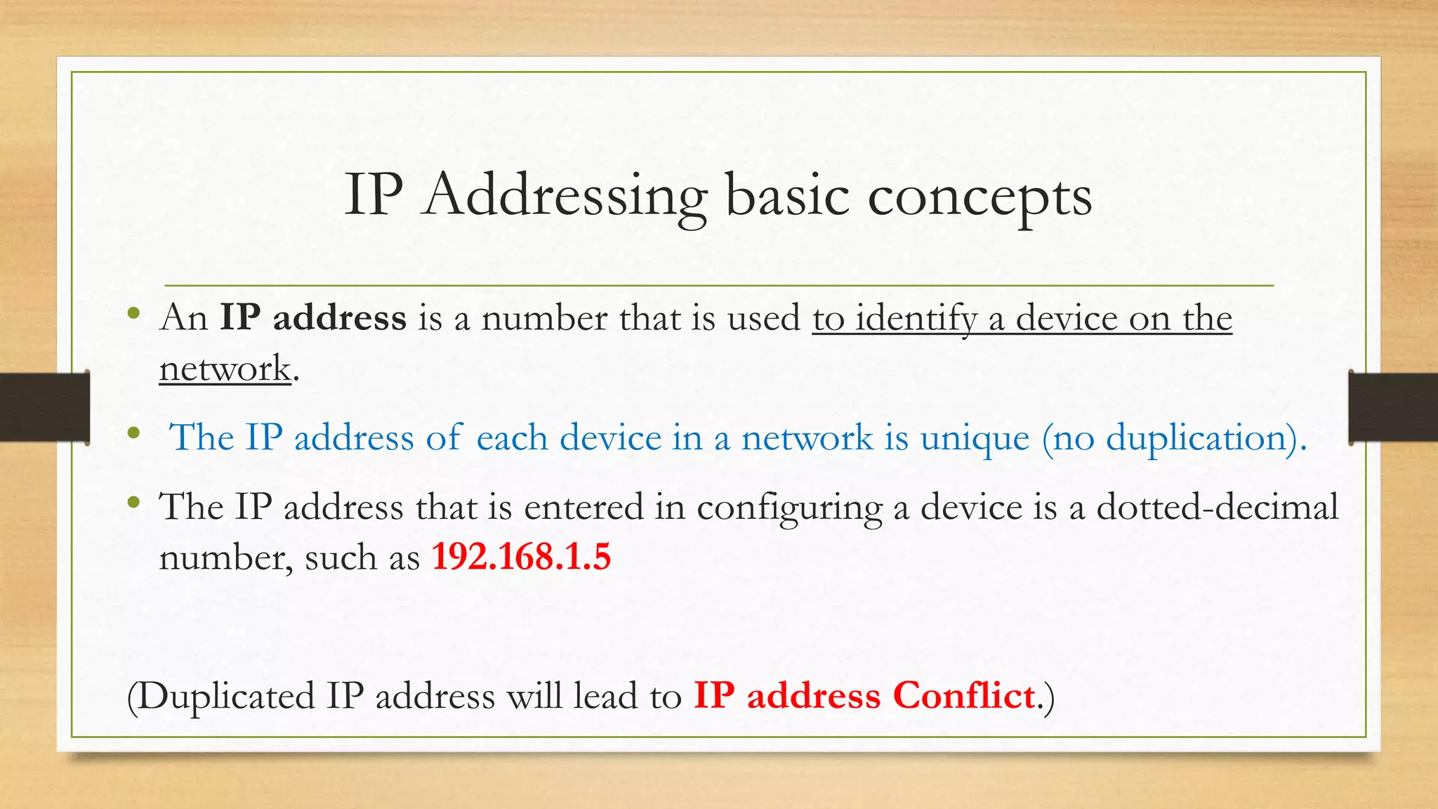 IP addressing Grade 10 TLE ICT | PPTX