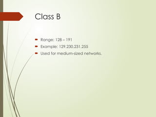Understanding IPv4, IPv6 & Network Classes | PPTX