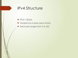 Understanding IPv4, IPv6 & Network Classes | PPTX