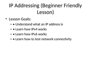 Comprehensive Beginner's Guide to IP Addressing and Network ...