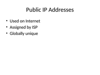 IP and Physical Addressing Tutorial presentation | PPTX
