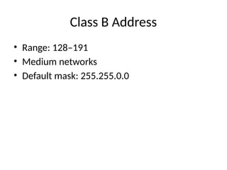 IP and Physical Addressing Tutorial presentation | PPTX