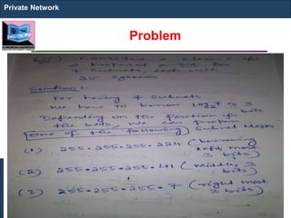Problem
Private Network
 