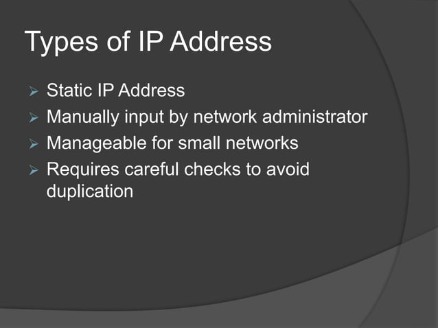 Ip address presentation | PPT