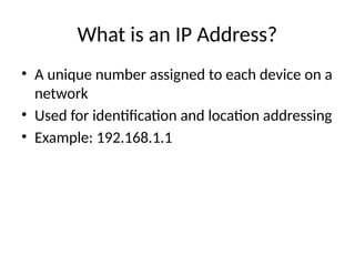 Example Ip Message IP_Address_Presentation.pptxGGGGGGHHHHHH | PPTX