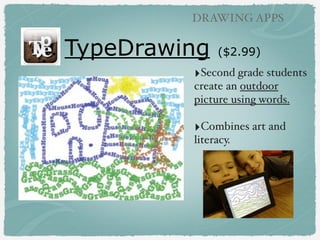 DRAWING APPS

Drawing Pad (Paid)

‣Excellent set of realistic looking drawing tools, intuitive!
‣Clipart collection!
‣Includes text!!

 