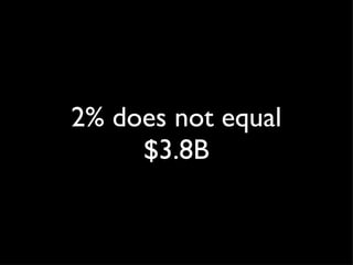 2% does not equal $3.8B 