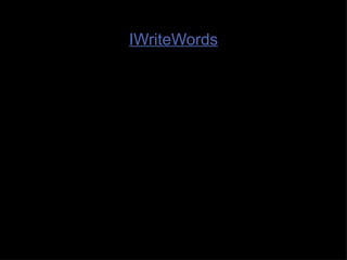 IWriteWords 