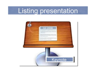 Listing presentation Keynote