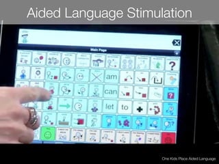 One Kids Place Aided Language
Aided Language Stimulation
 