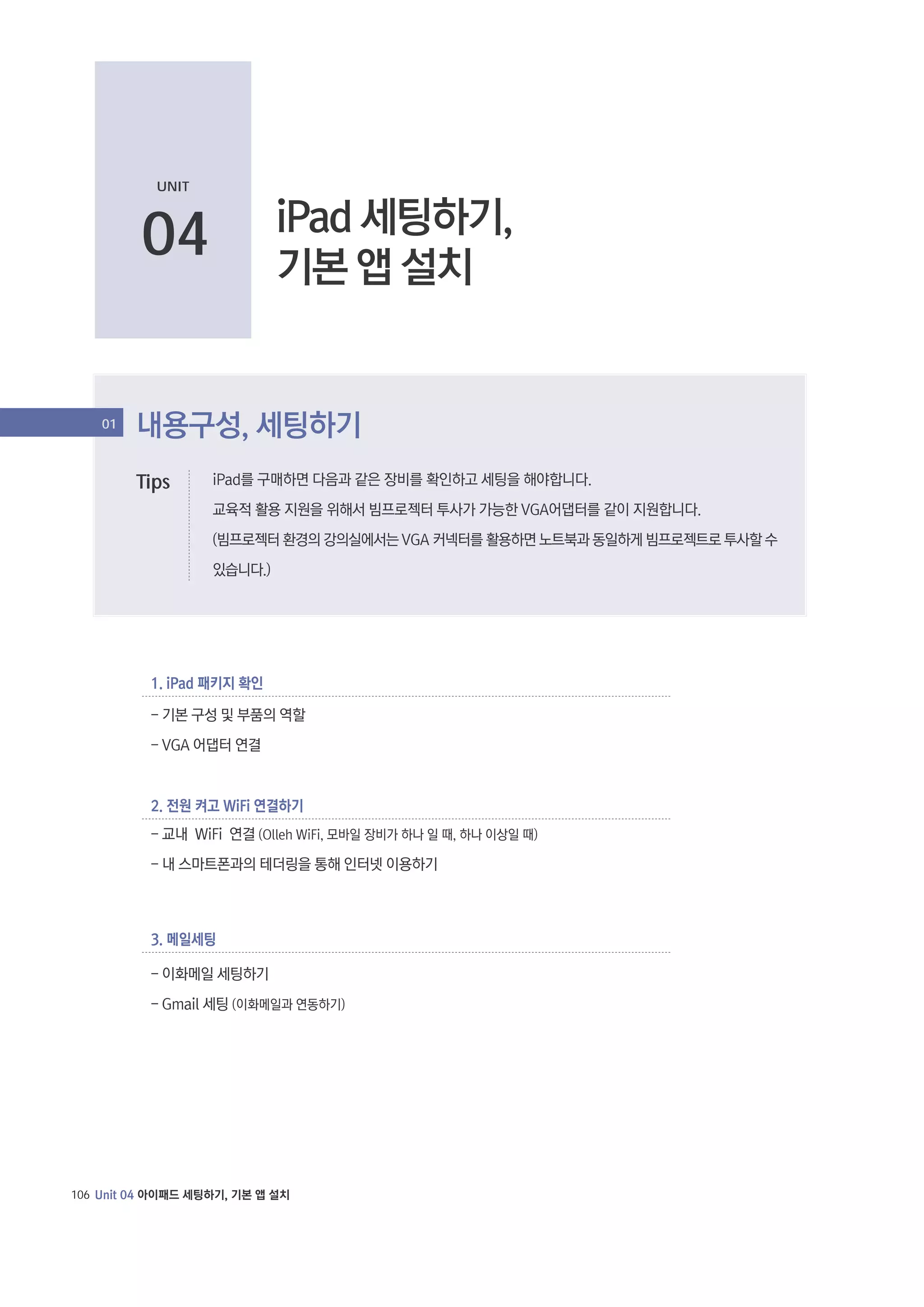 UNIT

04
01

Tips

106

 