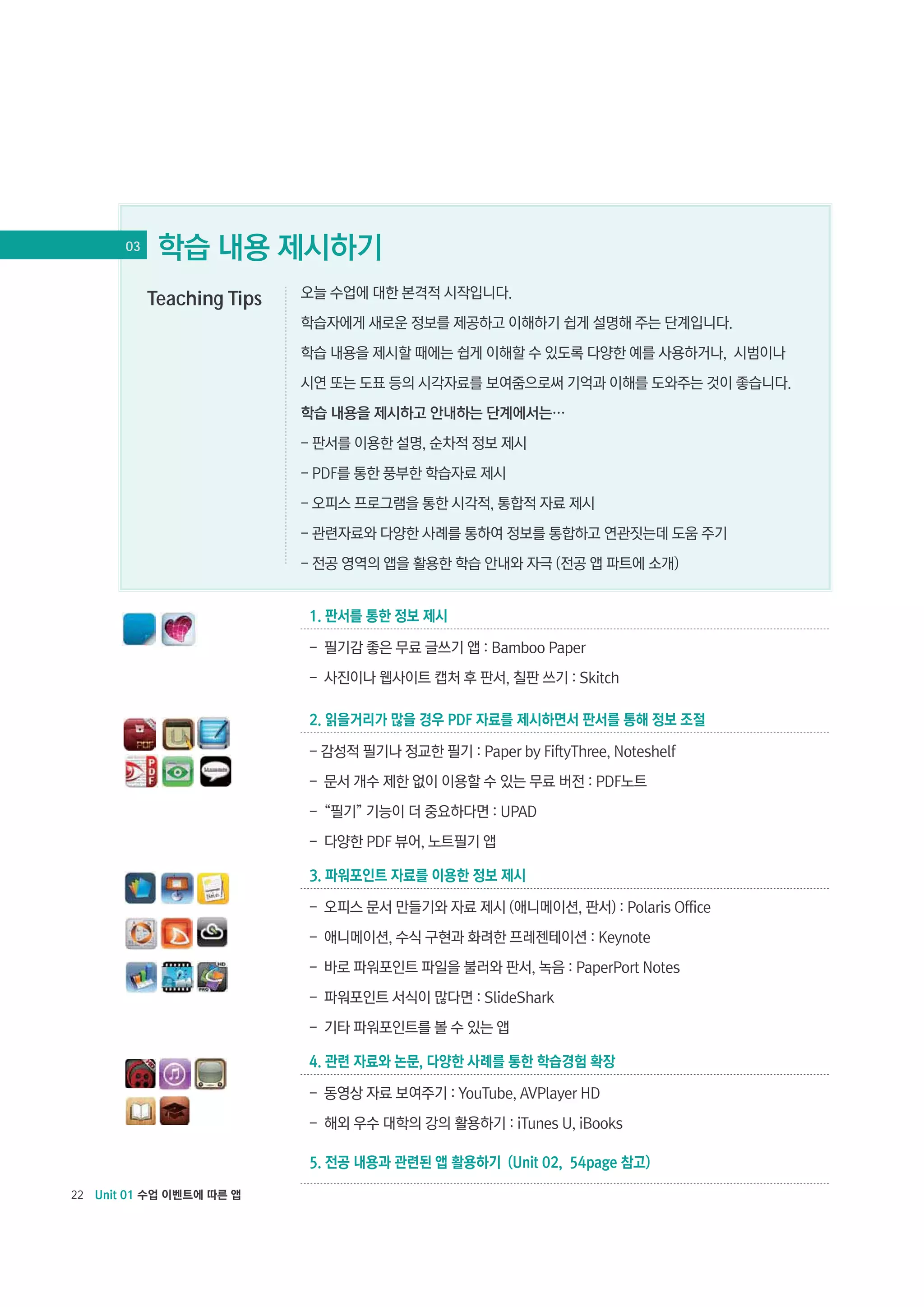 03

Teaching Tips

22

 