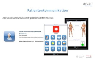 Patientenkommunikation
App für die Kommunikation mit sprachbehinderten Patienten




                                                 36
 
