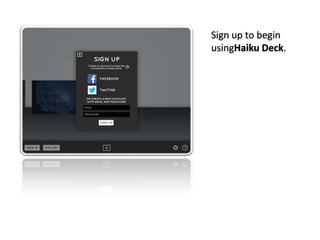 Flickr Commons / U.S. National Archives
Sign up to begin
usingHaiku Deck.
 