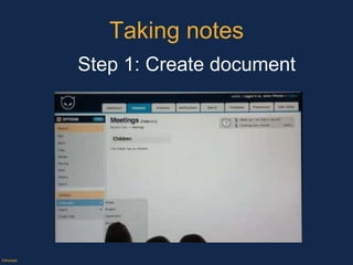 Taking notes ©Axiope Step 1: Create document 