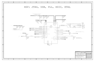 SYM 1 OF 13
HSIC2_STB
USB_VSSA0
USB_ANALOGTEST
TESTMODE
USB_DP
USB_DM
WDOG
TST_CLKOUT
FAST_SCAN_CLK
USB_REXT
USB_VBUS
USB_ID
JTAG_SEL
JTAG_TRST*
JTAG_TDO
JTAG_TDI
HSIC_VSS120
JTAG_TCK
JTAG_TMS
JTAG_TRTCK
XI0
XO0
HSIC0_DATA
HSIC0_STB
HSIC2_DATA
HSIC_VSS121
HSIC_VSS122
RESET*
CFSB
HOLD_RESET
FUSE1_FSRC
HSIC1_DATA
HSIC1_STB
USB_VDD330
USB_DVDD
VDD_ANA_PLL_CCC
ANALOGMUXOUT
HSIC_VDD120
HSIC_VDD122
HSIC_VDD121
VDD_ANA_PLL
IN
BI
BI
OUT
IN
IN
IN
BI
BI
BI
BI
IN
IN
IN
IN
TP
IN
IN
Apple Inc.
THE INFORMATION CONTAINED HEREIN IS THE
PROPRIETARY PROPERTY OF APPLE INC.
124578
B
D
8 7 6 5 4 3
C
B
A
NOTICE OF PROPRIETARY PROPERTY:
PAGE
12
D
A
C
PAGE TITLE
SHEET
IV ALL RIGHTS RESERVED
R
D
SIZEDRAWING NUMBER
REVISION
BRANCH
6 3
THE POSESSOR AGREES TO THE FOLLOWING:
I TO MAINTAIN THIS DOCUMENT IN CONFIDENCE
III NOT TO REVEAL OR PUBLISH IT IN WHOLE OR PART
II NOT TO REPRODUCE OR COPY IT
H6P: JTAG, USB, PLL, HSIC, XTAL
USBHS ON/OFF TOLERANCE 5V/1.98V
NOTE: NEW USB_REXT
VALUE FOR H6 = 200 OHM
TBD: XTAL PASSIVES WILL CHANGE ON H6P WITH FIRST HW BUILD
OLD (H5) VALUE: 44.2 OHM
(REPLACE WITH XW LATER?)
NOTE: CANDIDATE FOR COST-SAVINGS
(25MA)
(25MA)
(5.4MA)
(6X1MA)
(1MA)
VDDIO18_GRP4
VDDIO18_GRP1
(3X13MA)
HSIC_VDD120
HSIC_VDD122
HSIC_VDD121
VDDIO18_GRP3
1.8V TOLERANT
C0630
20%
0.1UF
01005
X5R-CERM
6.3V
R0642
MF
1%
01005
200
1/32W
R0622
010050.00
C0608
X5R
10%
0.01UF
6.3V
01005
C0648
10%
X5R
6.3V
0.01UF
0100501005
0.1UF
20%
C0651
6.3V
X5R-CERM
C0690
0.22UF
6.3V
20%
X5R
0201
U0652
H6P
FCMSP
POP-1GB-DDR
OMIT
C0607
12PF
16V
CERM
01005
5%
100K
1%
R0617
01005
MF
1/32W
C0618
10%
6.3V
X5R-CERM
01005
1000PF
R0651
68.1K
1/32W
MF
1%
01005
46
11 52
11 52
10
81011244852
1052
C0613
5%
16V
CERM
12PF
01005
1052
100K
R0647
1%
01005
MF
1/32W
R0646
1/32W
MF
01005
1%
100K
1/32W
MF
01005
1%
100K
R0645
4453
4453
242753
242753
41152
41152
Y06021.60X1.20MM-SM
24.000MHZ-30PPM-9.5PF-60OHM
10
452
TP-P55
TP0600
10
10 52
C0691
0.22UF
6.3V
20%
X5R
0201
R0655
01005
1%
1/32W
MF
1.00M
MF
1/32W
1%
01005
R0640
1.33K
C0627
6.3V
10%
01005
0.01UF
X5R
SOC: MAIN
SYNC_DATE=04/18/2011SYNC_MASTER=N/A
=PP1V8_SOC
=PP1V0_USB_SOC
XTAL_SOC_24M_I
XTAL_SOC_24M_O
=PP3V3_USB_SOC
PP1V8_PLL_SOC_F
=PP1V2_HSIC_SOC
RESET_SOC_L
SOC_24M_O
USB_VBUS_DETECT
USB_REXT
=PP1V8_PLL_SOC
NC_USB_ANALOGTEST
SOC_TESTMODE
USB_SOC_P
USB_SOC_N
WDOG_SOC
SOC_TEST_CLKOUT
SOC_FAST_SCAN_CLK
USB_VBUS_DETECT_R
NC_USB_ID
TP_JTAG_SOC_TDO
NC_JTAG_SOC_TRTCK
NC_HSIC0_DATA
NC_HSIC0_STB
NC_ANALOGMUXOUT
JTAG_SOC_SEL
JTAG_SOC_TMS
JTAG_SOC_TDI
JTAG_SOC_TCK
SOC_HOLD_RESET
JTAG_SOC_TCK
JTAG_SOC_TMS
JTAG_SOC_TDI
=PP1V8_SOC
MAKE_BASE=TRUE
HSIC2_WLAN_STB
HSIC2_BB_STB
HSIC2_BB_DATA
HSIC1_WLAN_STB
MAKE_BASE=TRUE
HSIC1_BB_DATA
JTAG_SOC_TRST_L
HSIC1_BB_STB
MAKE_BASE=TRUE
HSIC2_WLAN_DATA
MAKE_BASE=TRUE
HSIC1_WLAN_DATA
6 OF 121
A.0.0
4 OF 54
051-0886
2
1
1
2
1 2
2
1
2
1
2
1
2
1
AM34
H23
D26
AB3
B29
A29
AD4
AC3
AD3
E23
D23
E24
D28
E28
E27
F27
H20
C28
F28
D27
F25
E25
A26
B26
AM33
H21
AM32
F29
E29
D29
H16
A27
B27
F23
F24
AE20
E26
G22
AM31
G23
U16
1 2
1
2
2
1
1 2
1
2
1
2
1
2
42
13
2
1
1
2
1 2
2
1
457101854
54
54
52
54
54
52
41152
41152
452
457101854
 