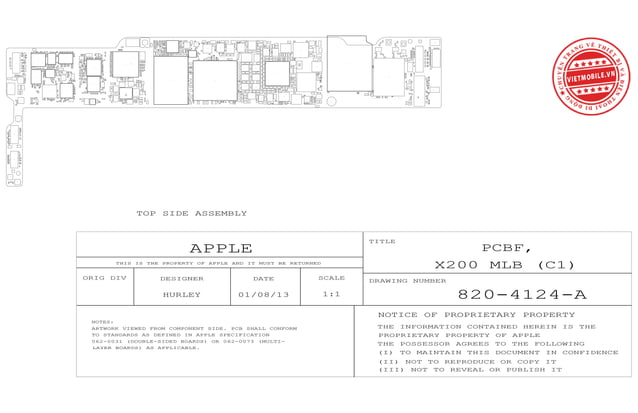 iPad mini 2 full schematic diagram