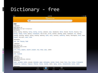 Dictionary - free