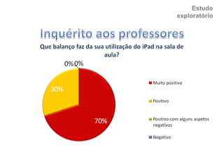 Estudo
exploratório
 