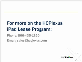 A Better Outcome for Patients and Physicians3The iPad is a compelling way to:Initiate a personal conversation between physician and patient